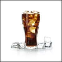 Photo of an acidic beverage that is iced.